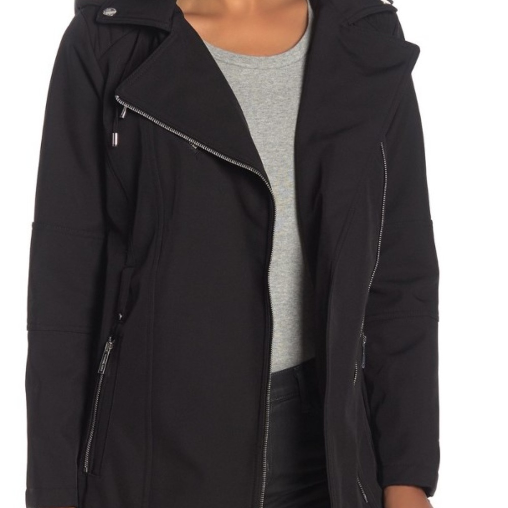 MICHAEL Michael Kors Missy Belted Biker Sports Jac